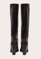 Croc PU Point High Heeled Boot