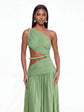 Geen One shoulder maxi dress
