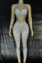 White Diamante Bodysuit