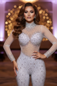 White Diamante Bodysuit