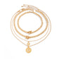 Gold Cascade Layered Necklace – Dainty Multi-Strand Statement