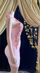 Chloe Mini Pink Dress with embellished accents and sparkling crystal details.