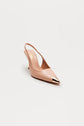 Angle Strap Slingback Sandals – Beige Chic Minimalist Heels with Modern Fit
