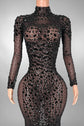 Luxury Emerald Green Sequin Mermaid Evening Gown with Illusion Mesh