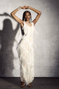 Luxury lace V-neck maxi dress – affordable evening fashion for women”