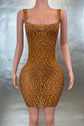 Rhinestone Mini Dress – Stretch Mesh Bodycon Evening Party Dress