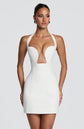 White Off-The-Shoulder Puff Mini Dress Eileen Bubble Skirt Corset Luxury Birthday Dress Yembi Fashion (Copy)