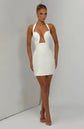 White Off-The-Shoulder Puff Mini Dress Eileen Bubble Skirt Corset Luxury Birthday Dress Yembi Fashion (Copy)