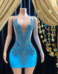 Chain Appliqué Dress | Rhinestone & Diamante Detailing