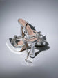 Myriam Crystal Heels in Silver