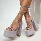 Double Platform Heels – Ultra High Block Heels for Bold Glamour