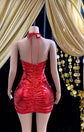 Red Dress With Rhinestone