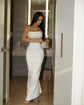 White Off Shoulder Bodycon Long Bandage Dress