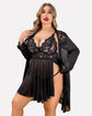 Plus Size Sleepwear  Lace Lingerie Sets