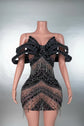 The Ultimate Crystal Embellished Black Mini Dress for Luxury Events