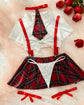 Sexy Fun Schoolgirl Role  Lingerie Set