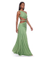 Geen One shoulder maxi dress