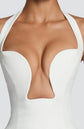 White Off-The-Shoulder Puff Mini Dress Eileen Bubble Skirt Corset Luxury Birthday Dress Yembi Fashion (Copy)