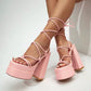 Double Platform Heels – Ultra High Block Heels for Bold Glamour