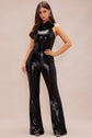 Epiphany Black Sequin Jumpsuit