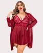 Plus Size Sleepwear  Lace Lingerie Sets
