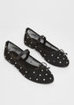 Mesh Diamante Low Shoes