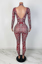 GOLD RHINESTONE BODYSUIT