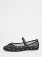 Mesh Diamante Low Shoes