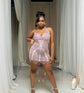 Pink Mini Dress-midi cocktail dress