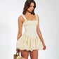 Suspender Short Skirt with Pleated Fluffy Dress – Trendy Layered Look for Women