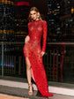 Amazon Red Diamante Dress