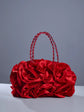 Edy Red Flower Satin Bag