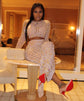 Elegant two-piece birthday outfit with rhinestones