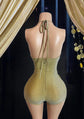 Gold Rhinestone Bodysuit