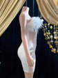 Rhinestone Applique Dress Sleeveless| Birthday Dress| Shiny Evening Celebrate