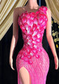 Prisca Rhinestone Evening Dress