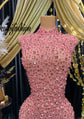 RAI PINK DIAMANTE DRESS