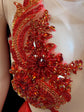 Embellished Red Mini Dress