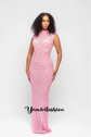 RAI PINK DIAMANTE DRESS