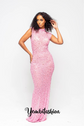 RAI PINK DIAMANTE DRESS