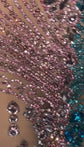 Blue_ Pink DiamanteDress- Mini Dress