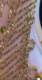 A vibrant yellow mini dress adorned with feathers and rhinestones, perfect for glamorous events and parties.