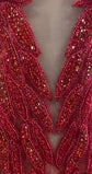 Miki Embllished Red Min Dress